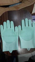 Silicone Washing Full Finger Gloves