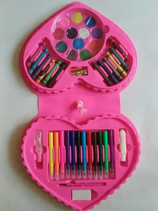 52 Pcs Heart Shape Colour Kit for Kids