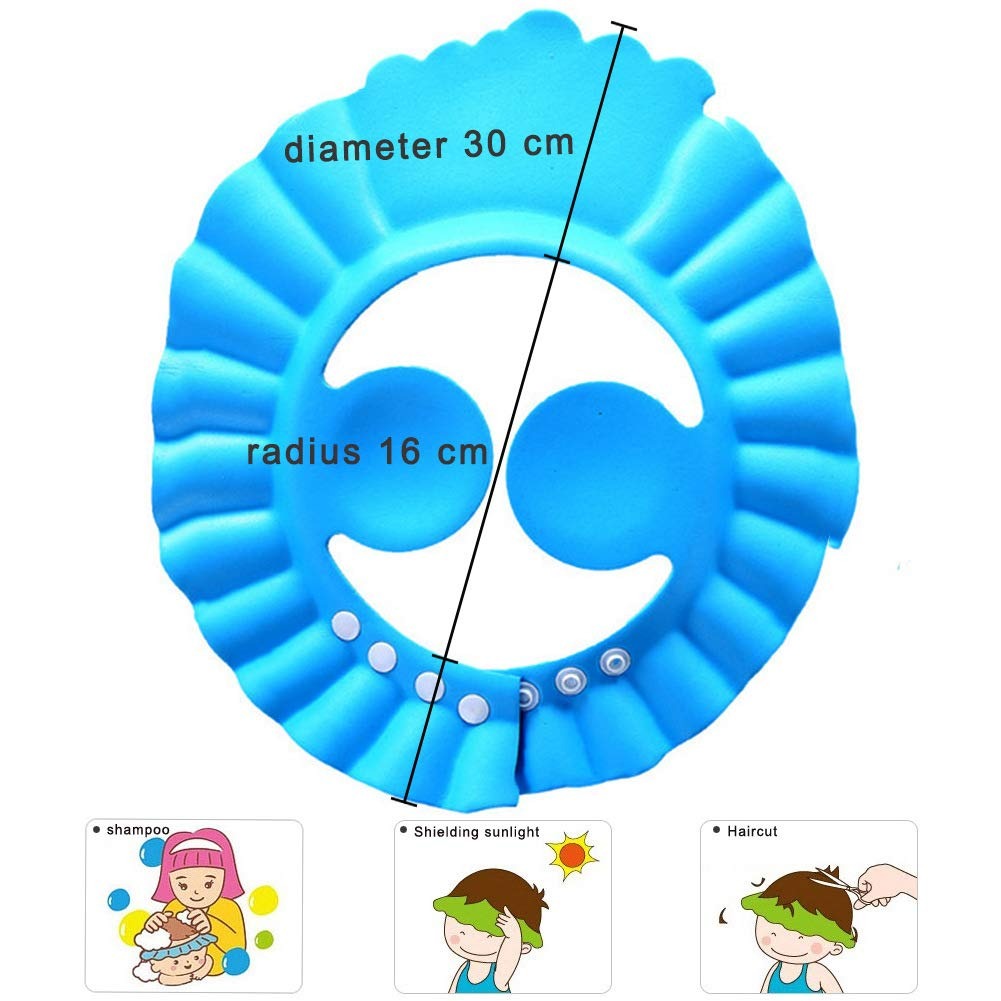 Baby Shower Cap with Stopper - Silicone