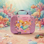 Mermaid 2-in-1 Makeup & Jewelry Case for Girls – Kids Pretend Play Set