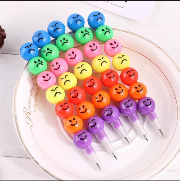 Smiley Cartoon Pencils for Kids