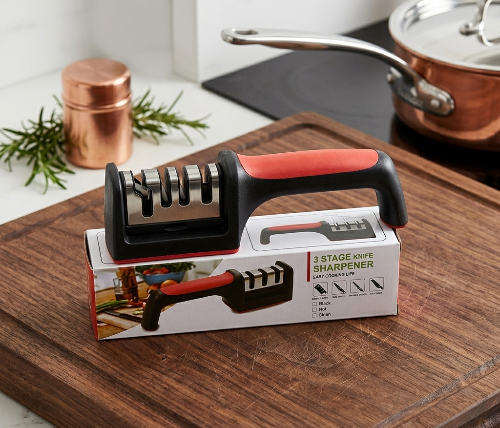 3-Stage Manual Knife Sharpener