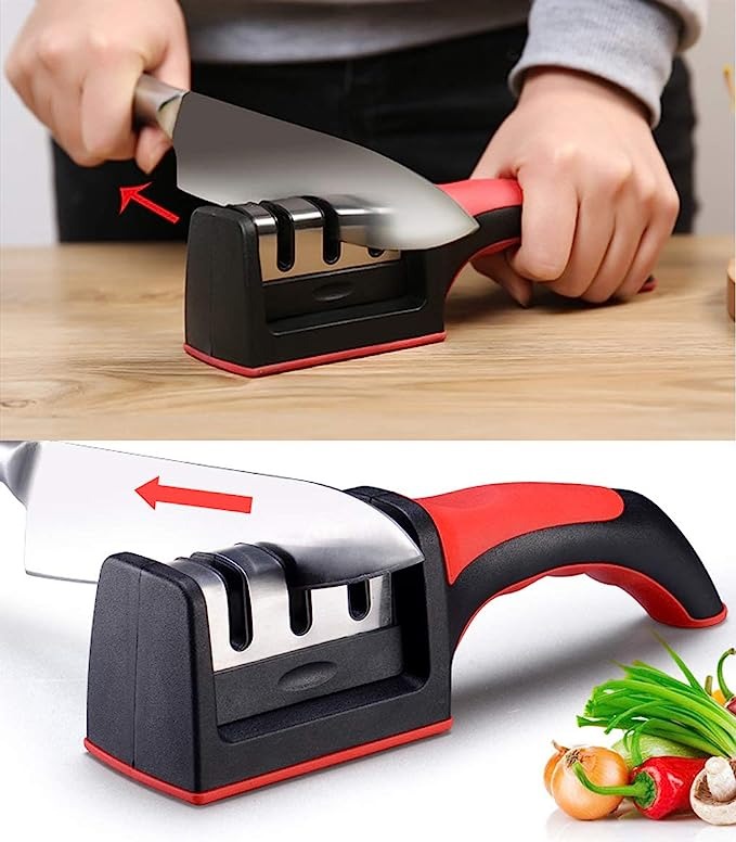 3-Stage Manual Knife Sharpener