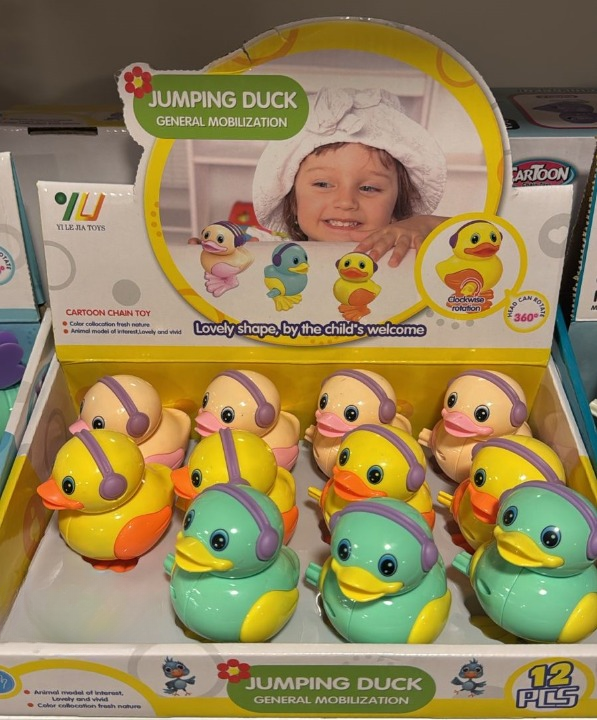 Jumping Duck Chain Toy for Kids – Fun Pull & Jump Toy
