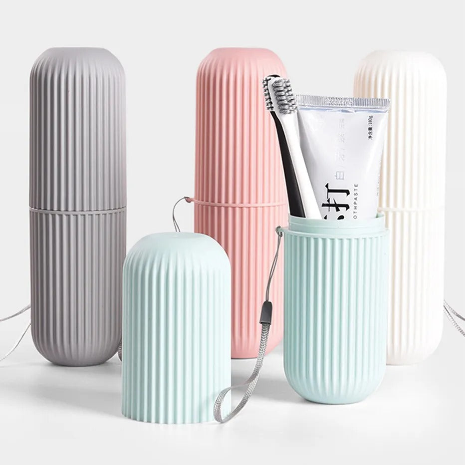 Portable Toothbrush Holder Case Toothpaste Storage