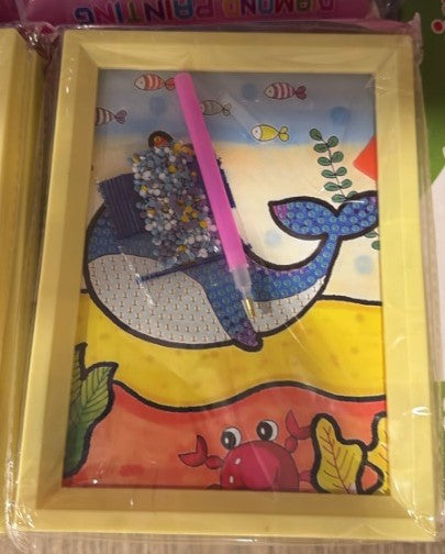 Diamond Painting Kit for Kids with Frame – DIY Art & Craft Set