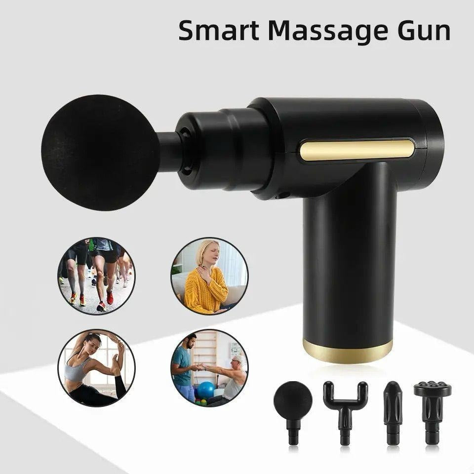 Smart Quiet Massage Gun with 4 Heads