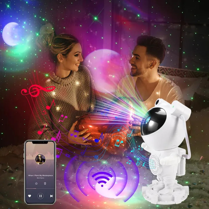 Galaxy Astronaut Star Projector with Bluetooth