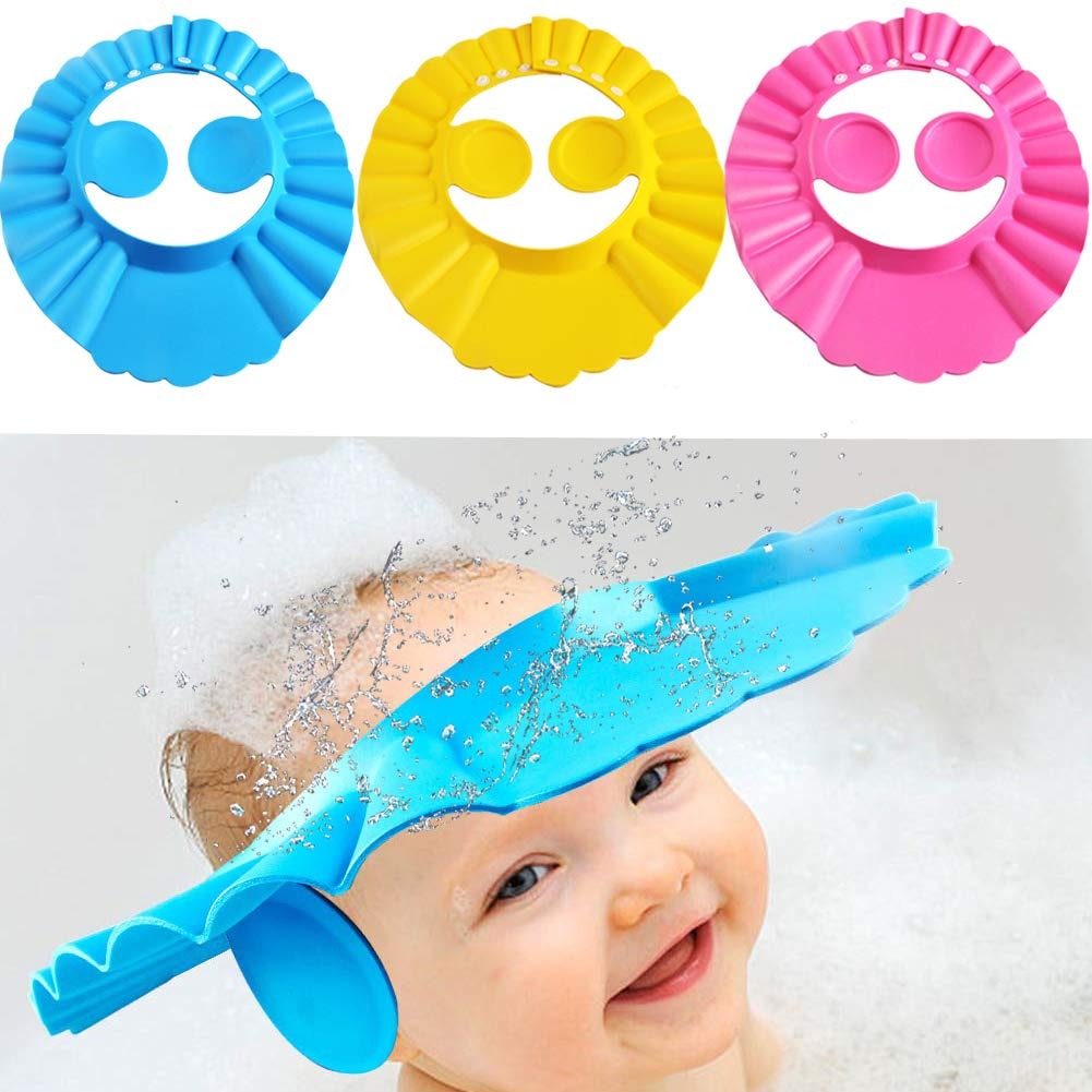 Baby Shower Cap with Stopper - Silicone