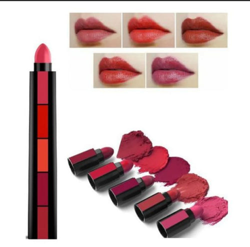 5 In 1 Lipstick - 5 Steps Matte Lipsticks