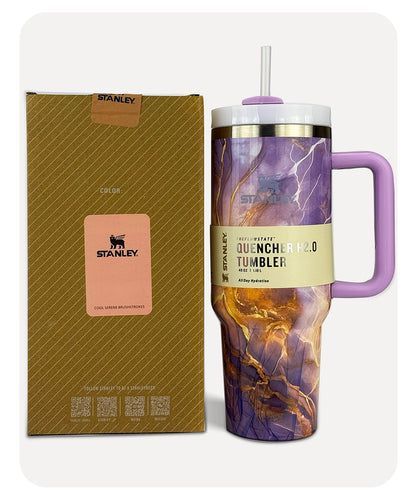 Stanley 40oz Stainless Steel Tumbler - Peach Marble