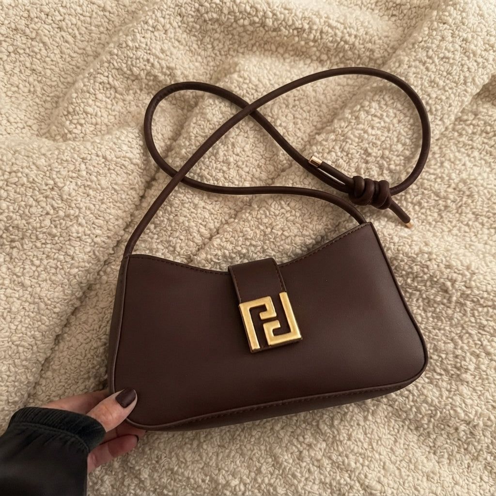 Brown Crossbody Shoulder Bag for Women