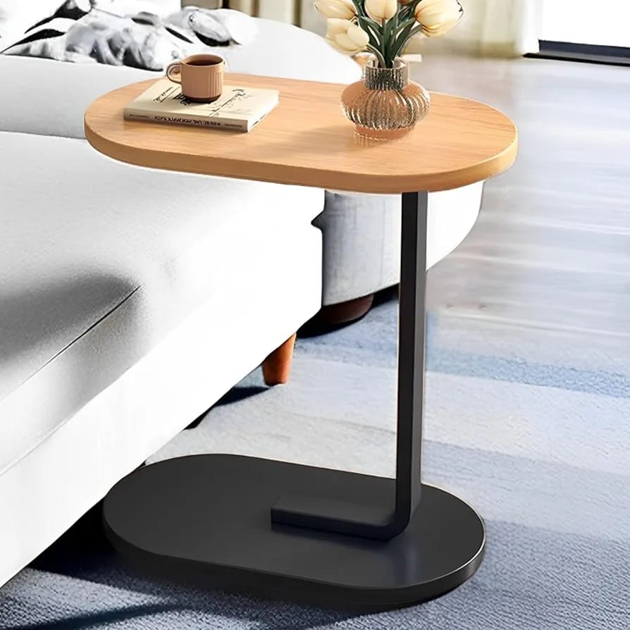C-Shape Side Table – Laptop & Coffee Table for Sofa & Bed | Home Furniture