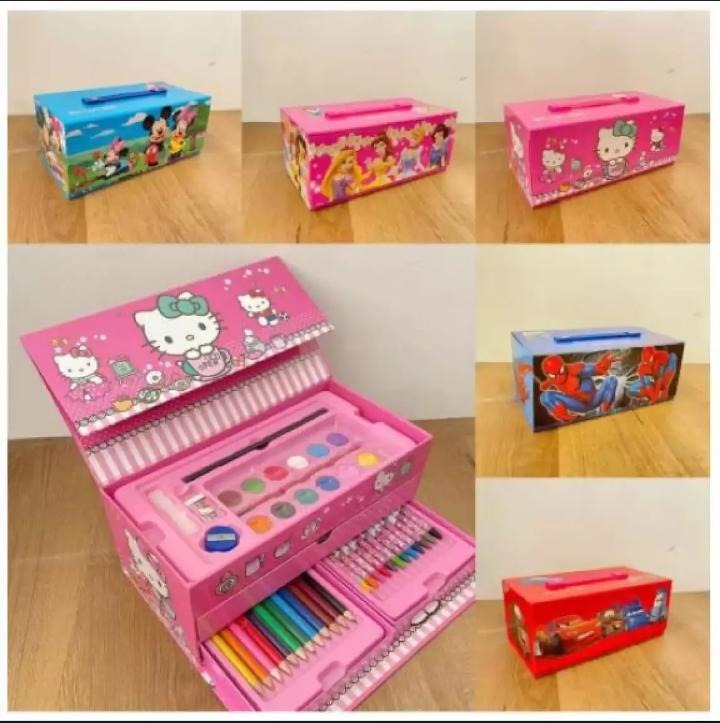 54 Pcs Art Color Kit for Kids – Complete Creative Drawing Set