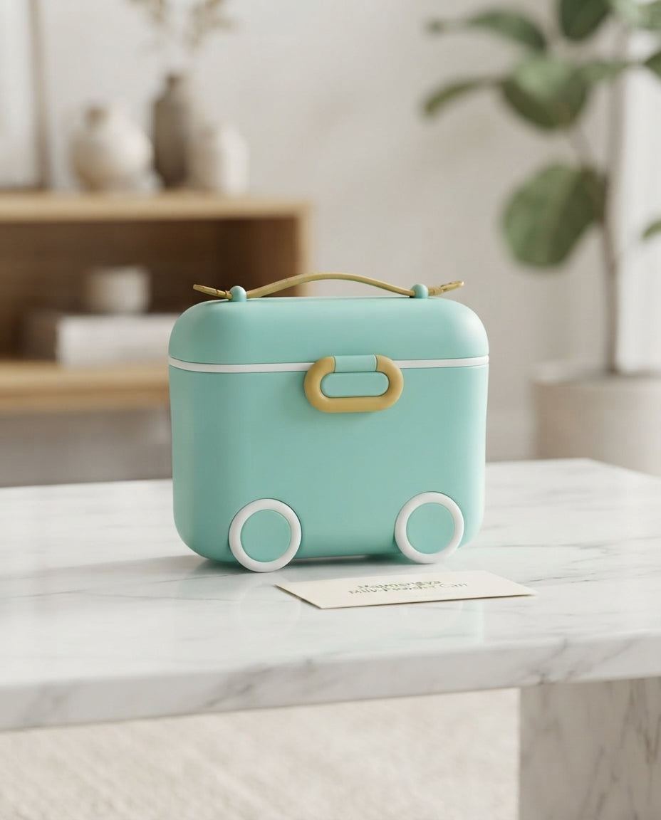 Portable Baby Milk Powder Container with Spoon – Travel Feeding Box