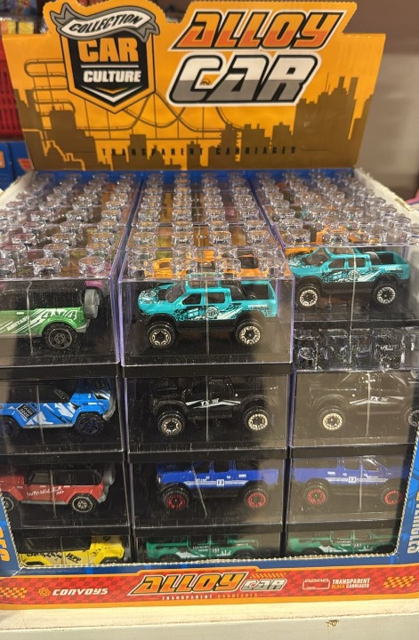 Die Cast Alloy Car Toy – Transparent Block Carriage