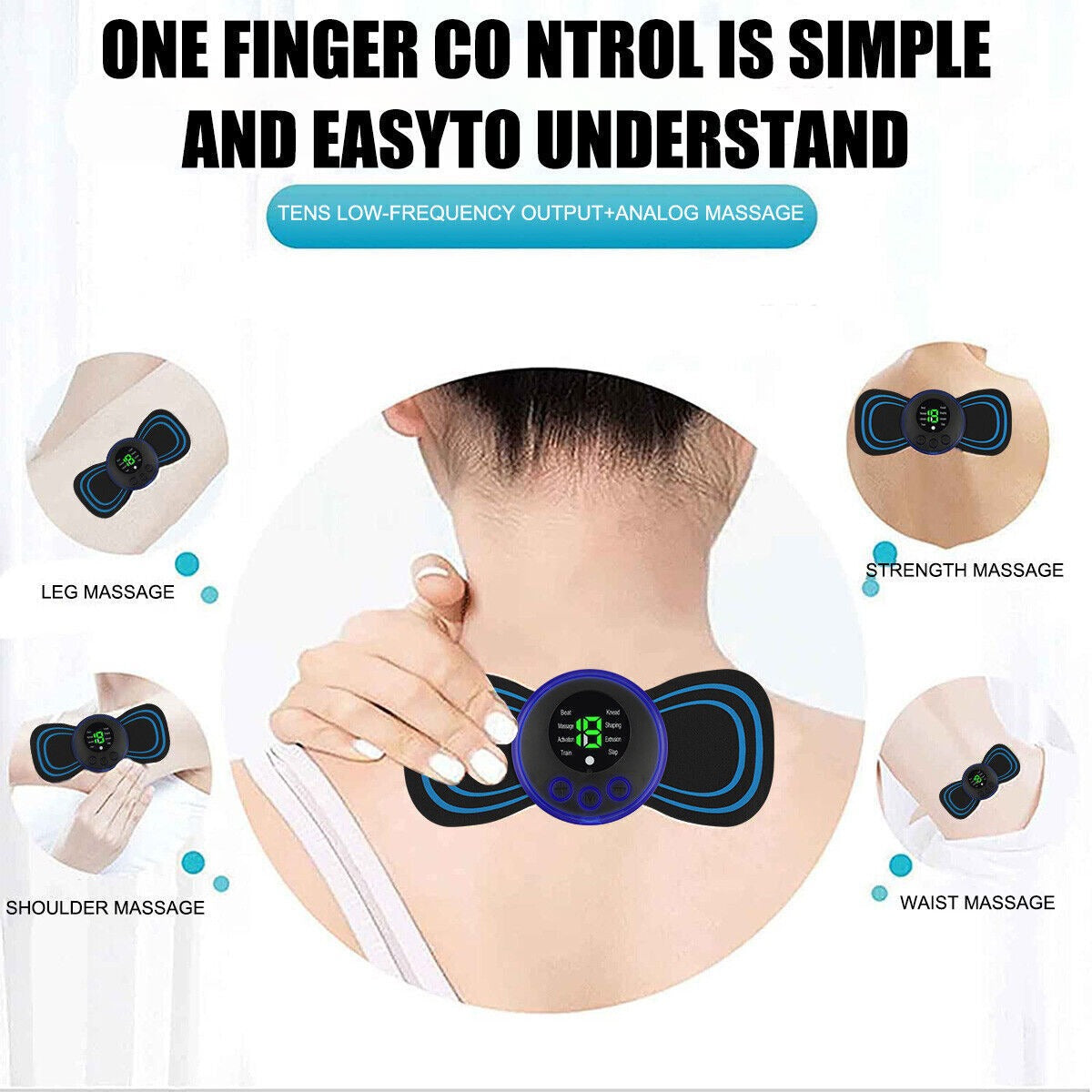 Portable EMS Mini Electric Massager Patch
