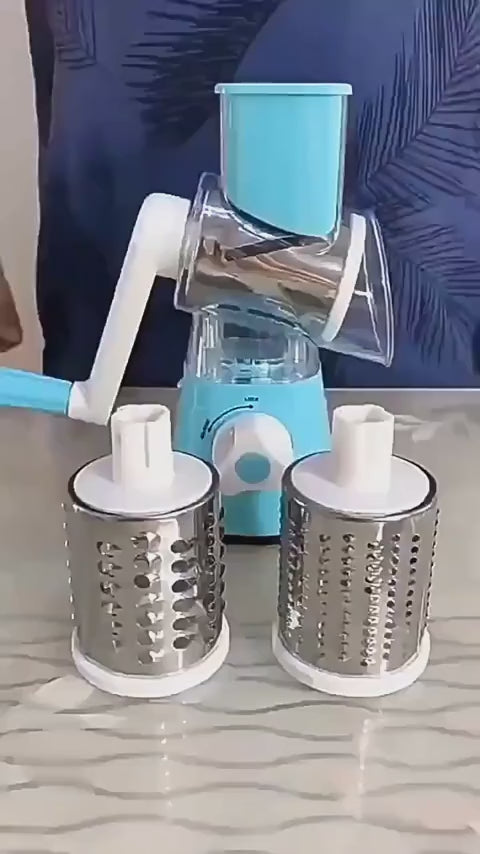 Vegetable Cutter & Slicer 3 Drum Manual Chopper