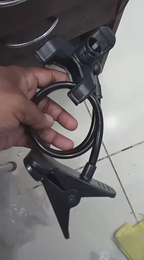 Flexible Gooseneck Phone Holder – 360° Rotation Desk Stand