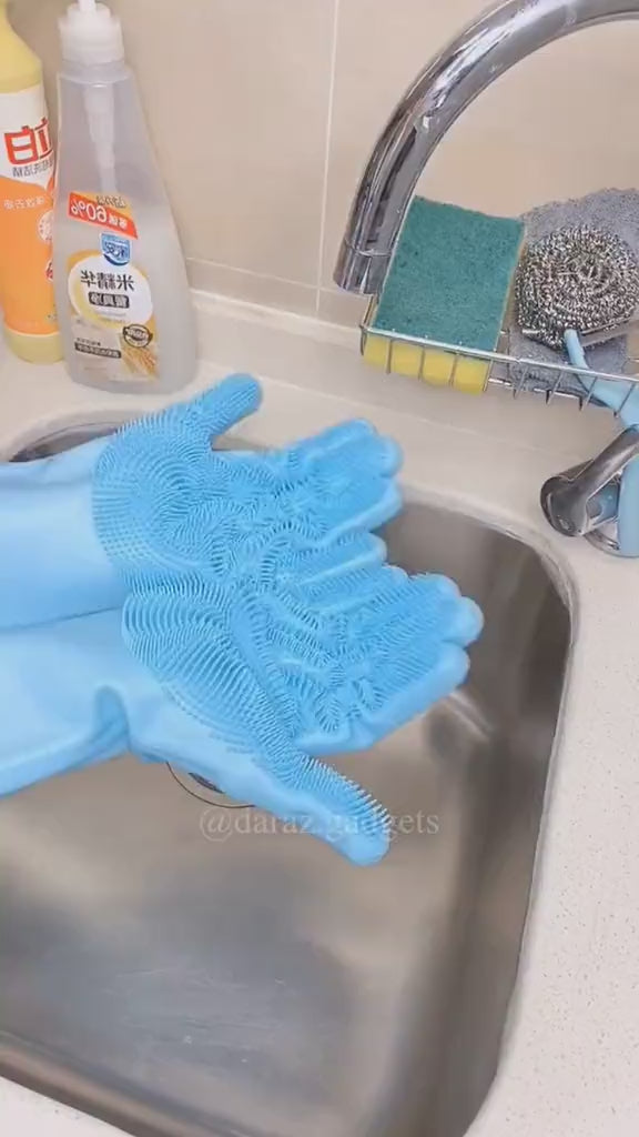 Silicone Washing Gloves Big Size